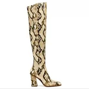 Vince Camuto Desert Python, Over the knee boots, size 9.5